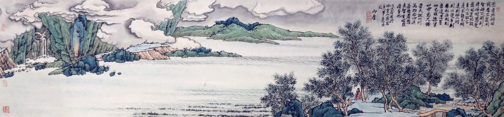 刘震作品 云江觅幽境