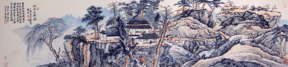 刘震作品 洗砚图
