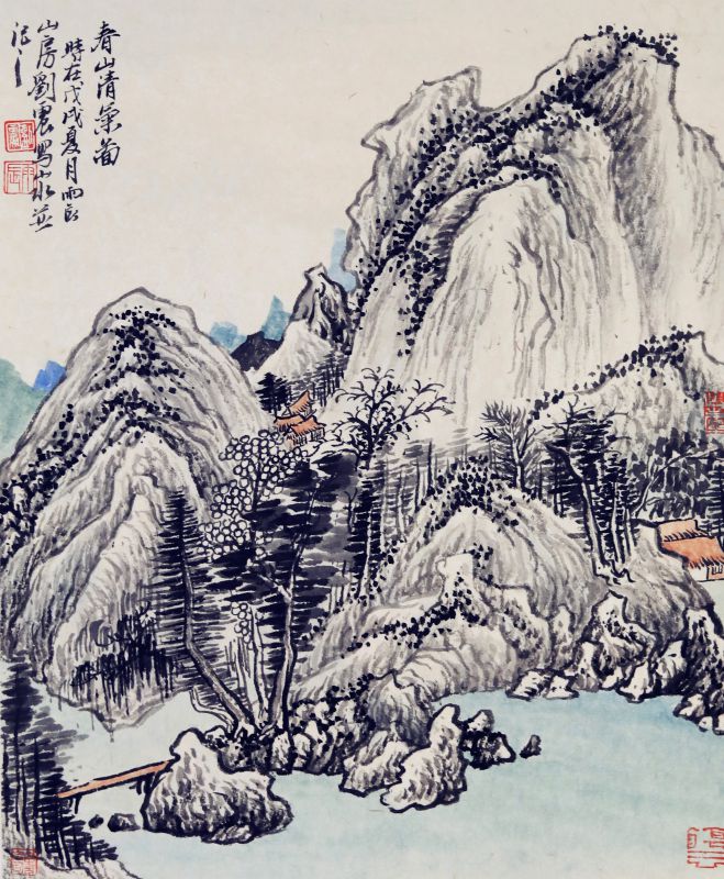刘震作品_春山清气图