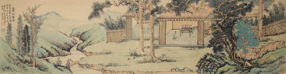 毕波作品 《山居深趣图》