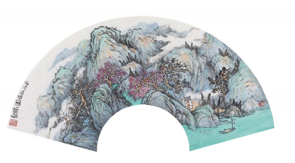 刘明作品 南山仙居图