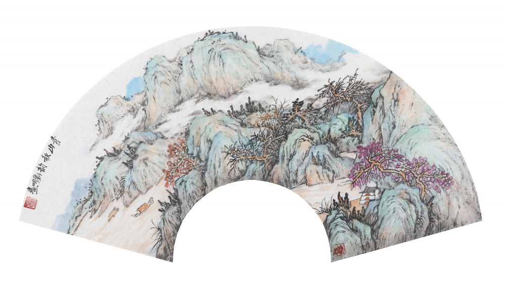 刘明作品 青山秋韵
