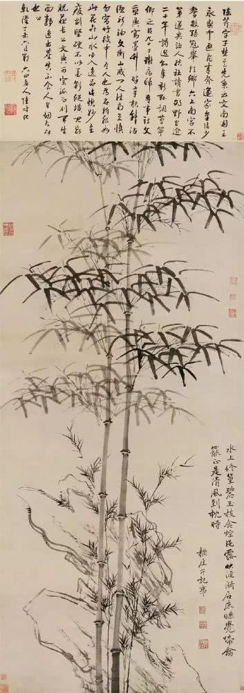黄宾虹画竹之意不在竹，而是视为一场锤炼笔墨的修行