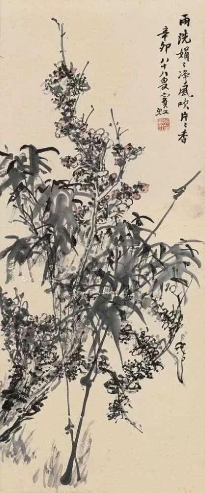 黄宾虹画竹之意不在竹，而是视为一场锤炼笔墨的修行