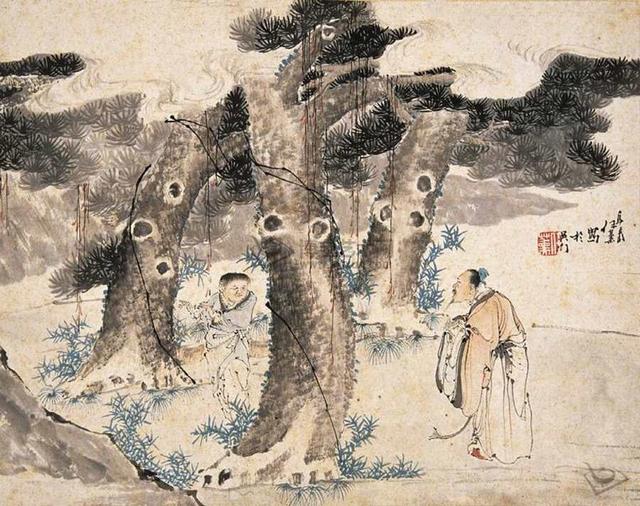 清代任熏作品欣赏