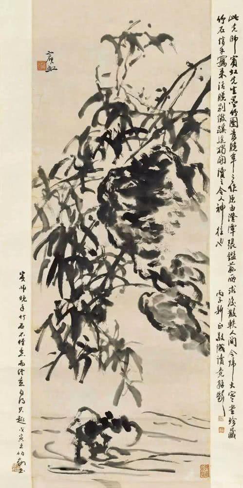 黄宾虹画竹之意不在竹，而是视为一场锤炼笔墨的修行