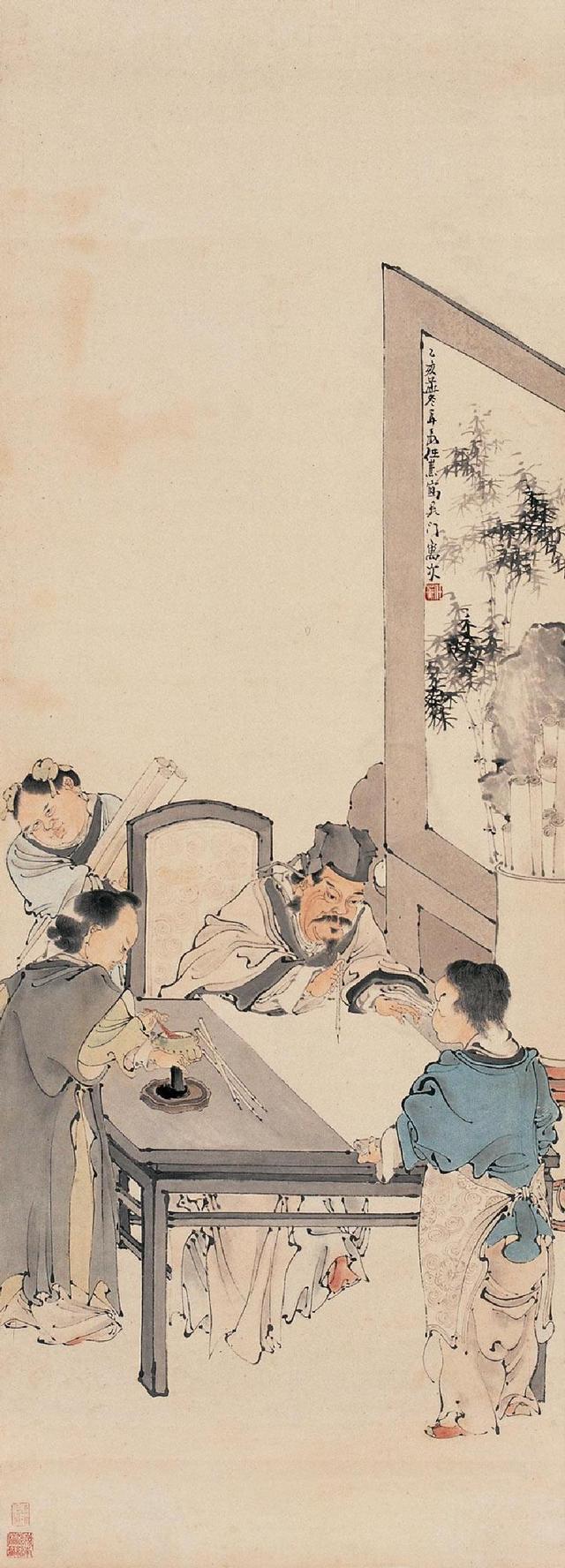 清代任熏作品欣赏