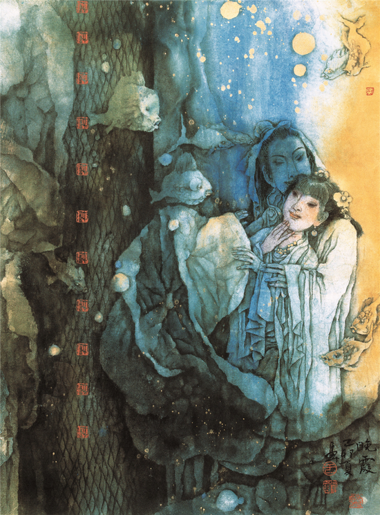 《全图本新绘图聊斋志异》画选 ·晚霞 94 ×87cm.png