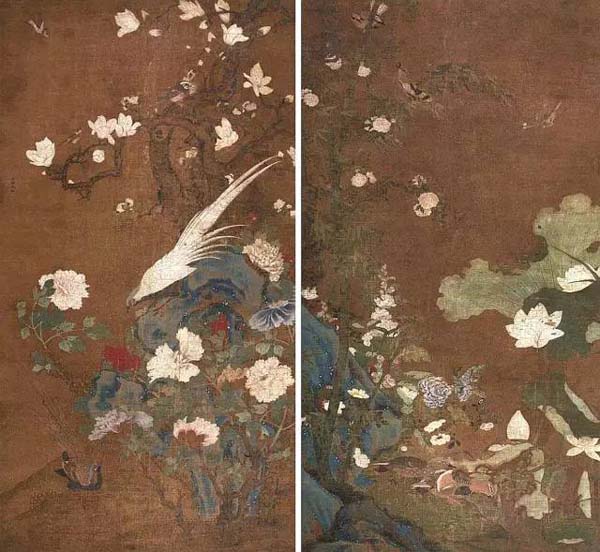 王渊《莲池花鸟 玉堂富贵》