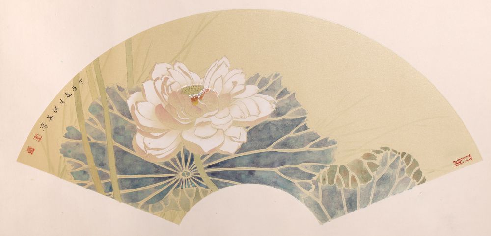 没骨扇面 (2)